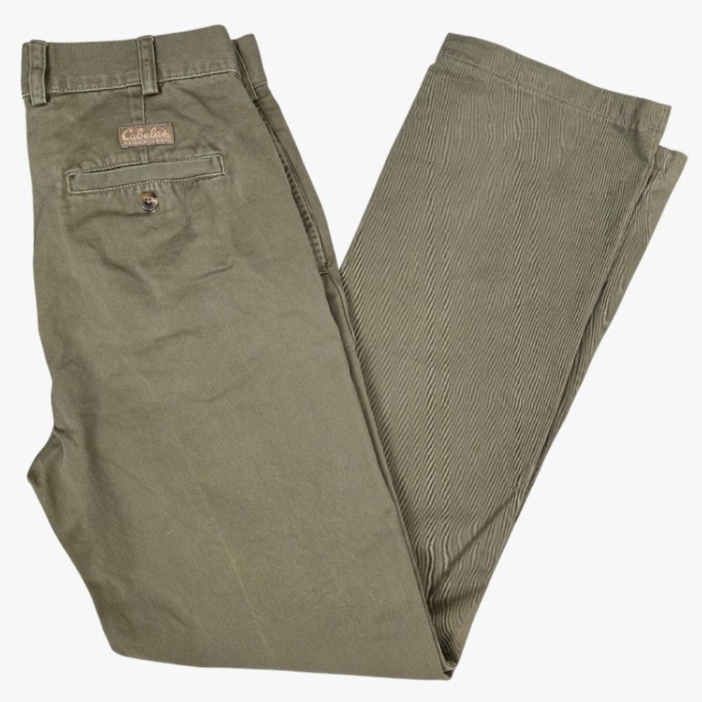 Cabela's Casuals Mens Regular Fit Khaki Pants 32x33